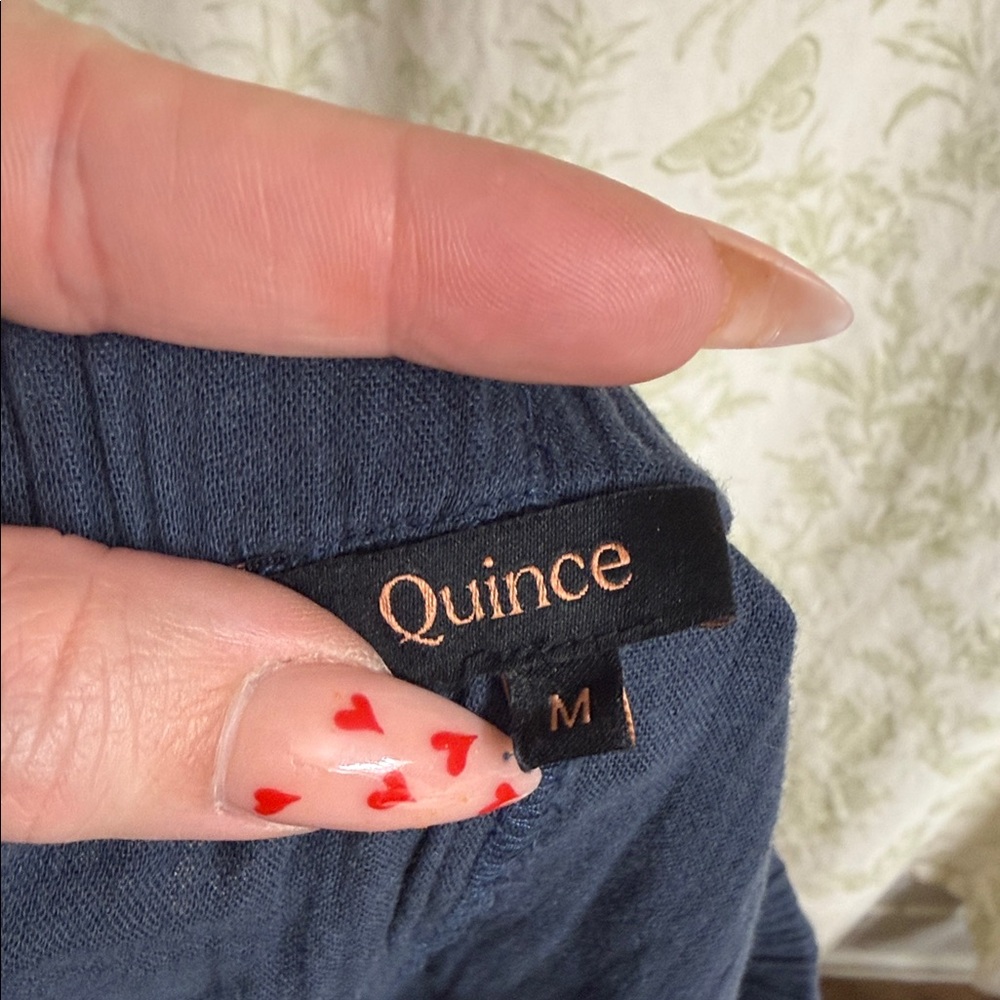 Quince Navy Wide-Leg Pants - Picture 4 of 8